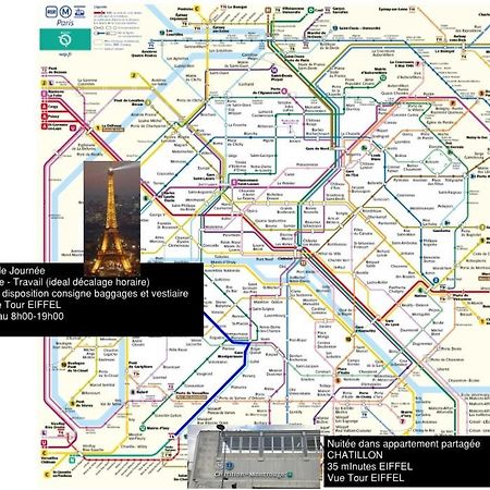 Eiffel Citea Access Dayroom Espace Paris Sans Nuitee Et Chambre Partagee Chatillon Nuitee -- Repos Journee Ou Espace Travail 8-19H Proche Tour Eiffel Ou Usage Bureau A L'Heure En Journee -- Nuitee Chatillon Avenue París Exterior foto